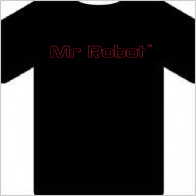 Black MrRobot t-shirt